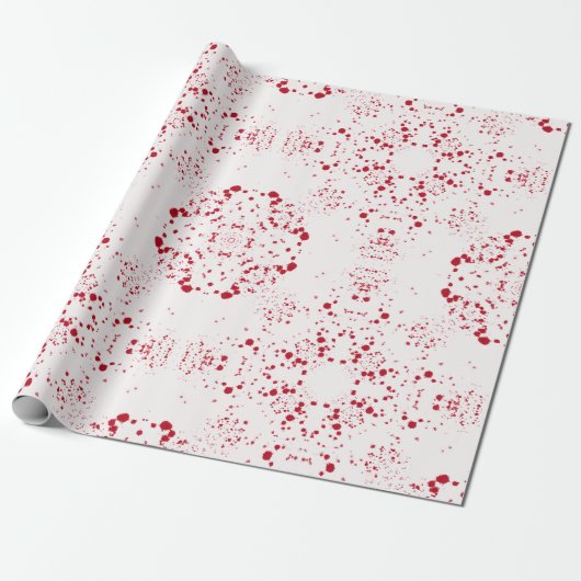 Papier Cadeau Batik Scatter© rouge (Déroulé)