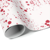 Papier Cadeau Batik Scatter© rouge (Coin rond)