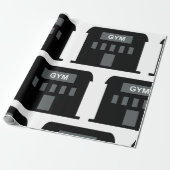 Papier Cadeau Bâtiment de gym (Déroulé)