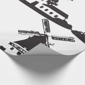 Papier Cadeau Bâtiment de moulin à vent