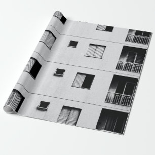 Papier Cadeau Bâtiment en béton blanc