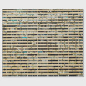 Papier Cadeau Bâtiment en béton Brown et blanc (Plat)