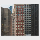 PAPIER CADEAU BÂTIMENT EN BÉTON ROUGE À HAUTE AUGMENTATION (Plat)