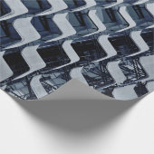 Papier Cadeau Bâtiment en hauteur gris (Coin)