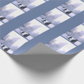 Papier Cadeau Bâtiment Flatiron Dans Une Tempête De Neige (Coin)