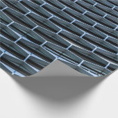 Papier Cadeau Bâtiment gris sous ciel bleu clair (Coin)