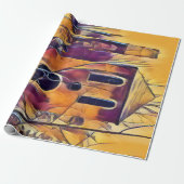 PAPIER CADEAU BÂTIMENT VICTORIEN AMUSANT (Déroulé)