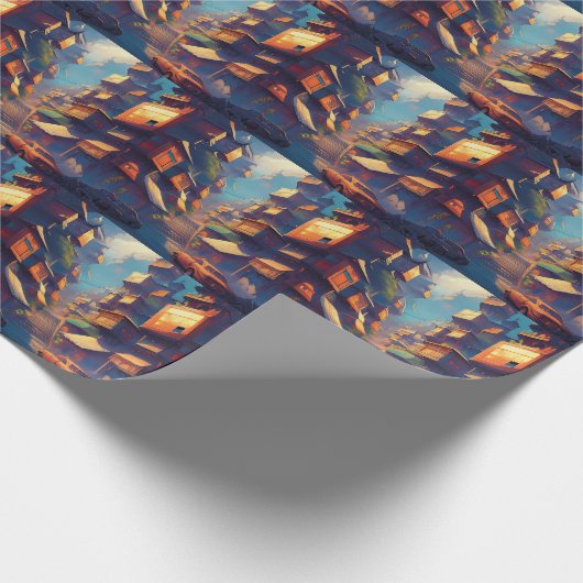 Papier Cadeau Bâtiments (Coin)