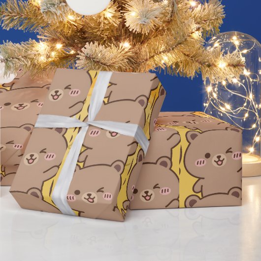 Papier Cadeau "Bato Bato" Honey Bear (Vacances)