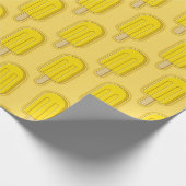 Papier Cadeau Bâton à crème glacée citron (Coin)