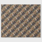 Papier Cadeau Bâton de soeurs ensemble (Plat)