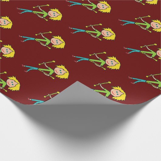 Papier Cadeau Baton Twirling (Coin)