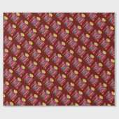 Papier Cadeau Baton Twirling (Plat)