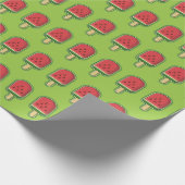 Papier Cadeau Bâtonnet de glace à la pastèque (Coin)