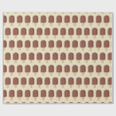 Papier Cadeau Bâtonnet de glace au chocolat (Plat)