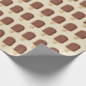 Papier Cadeau Bâtonnet de glace au chocolat (Coin)