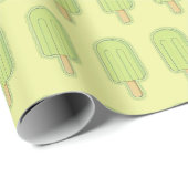 Papier Cadeau Bâtonnet de glace au citron (Coin rond)