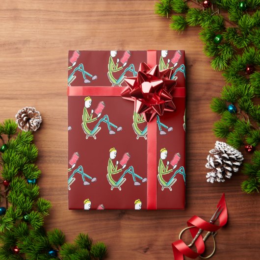 Papier Cadeau Bâtonnet de lecture (Cadeau de vacances)
