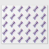 Papier Cadeau Bâtons de crosse (Plat)