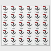 Papier Cadeau Bâtons de crosse de Noël (Plat)