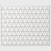 Papier Cadeau Bâtons de hockey et galet croisés (Plat)