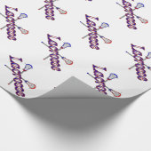 Papier Cadeau Bâtons de lacrosse (Coin)