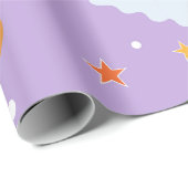 Papier Cadeau Bats fantômes d'Halloween Bats Citrouille Cadeau (Coin rond)