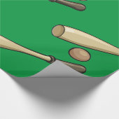 Papier Cadeau Batte de baseball en bois (Coin)