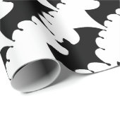 Papier Cadeau Batte noire (Coin rond)