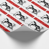 Papier Cadeau Battement du coeur d'un batteur (Coin)