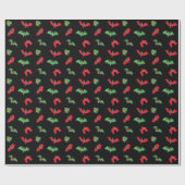 Papier Cadeau BATTES EN papier d'enveloppe de cadeau de Noël de (Plat)