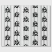 Papier Cadeau Batteur de baseball Anniversaire Papier d'envelopp (Plat)