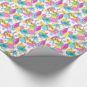 Papier Cadeau Baubles Arbre rétro Papier à emballage multiple (Coin)