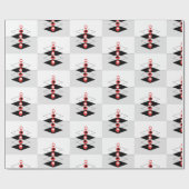 Papier Cadeau Baubles d'art atomique rétro (Plat)