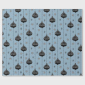 Papier Cadeau Baubles de vacances Noël contemporain moderne (Plat)