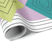 Papier Cadeau Bauhaus Diamond Quilt (Coin rond)