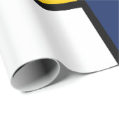 Papier Cadeau bauhaus motif peinture géométrique abstraite mo (Coin rond)