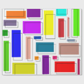 Papier Cadeau Bauhaus Rectangles (Plat)