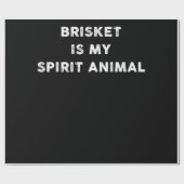 Papier Cadeau BBQ | Brisket Est Mon Esprit Animal BBQ Cadeaux (Plat)