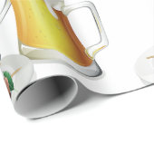 Papier Cadeau BBQ brochettes et biscuits d'été de bière (Coin rond)