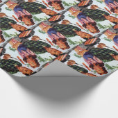 Papier Cadeau BBQ en couple rétro vintage (Coin)