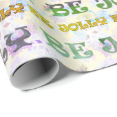 Papier Cadeau Be Jolly Wrapper Paper (Coin rond)