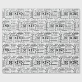 Papier Cadeau Be Kind Word Cloud On White (Plat)