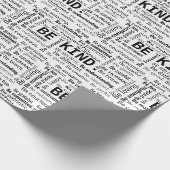 Papier Cadeau Be Kind Word Cloud On White (Coin)