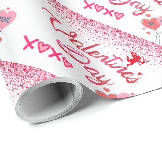 Papier Cadeau Be Mine Wrapping Paper (Coin rond)