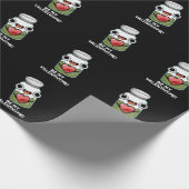 Papier Cadeau Be My Valen-thyme Funny Valentine Pun Dark BG (Coin)