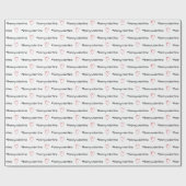 Papier Cadeau Be My Valentine Minimal Black and White (Plat)