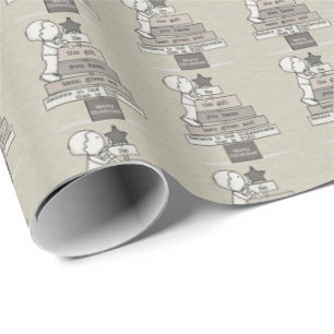 Papier Cadeau Be the Gift-Christmas Tree (Tan)