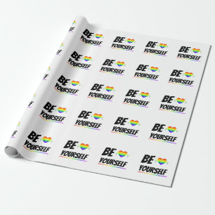 Papier Cadeau Be yourself   LGBTQ+ Pride