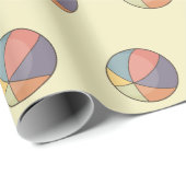 Papier Cadeau Beach Ball (Coin rond)